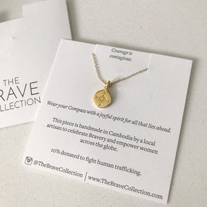 The Brave Collection Compass Chain Necklace